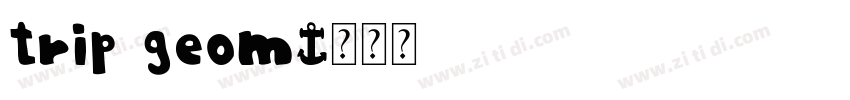 trip geom字体转换